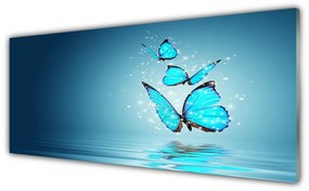 Obraz plexi Motýle voda umenie 125x50 cm