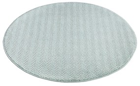 Dekorstudio Okrúhly jednofarebný koberec FANCY 805 -  mentolový Priemer koberca: 200cm