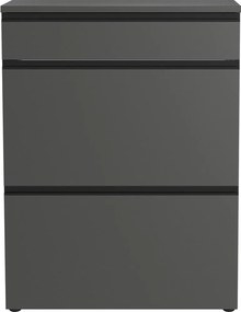 Antracitová skrinka na topánky 80x107x29 cm Baldone – Germania