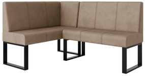 Rohová lavica Bernio 140x200 (tmavobéžová) (L). Akcia -20%. Vlastná spoľahlivá doprava až k Vám domov. 1129864