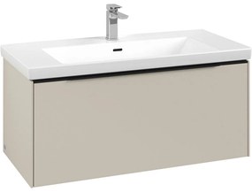 VILLEROY &amp; BOCH Subway 3.0 závesná skrinka pod umývadlo, 1 zásuvka, 973 x 478 x 429 mm, Cashmere Grey, C56901VN