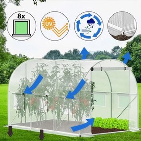 SPRINGOS Náhradná fólia na fóliovník 3 × 2 × 2 m UV-4 140 g/m² – GT0010F