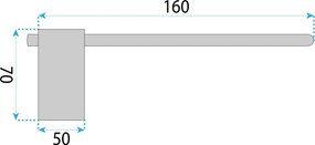 Rea Tomi, držiak na toaletný papier, brúsená oceľ, REA-88056