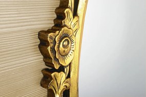 Sapho Sapho, DESNA zrkadlo v ráme, 80x100cm, zlatá Antique, IN352