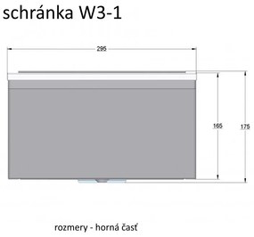 W3 - 1 poštová schránka RAL7016 / nerez Nerez / Antracit