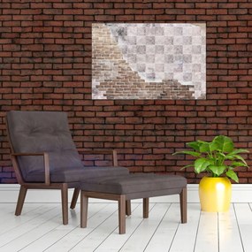 Obraz - Tehlový múr (90x60 cm)