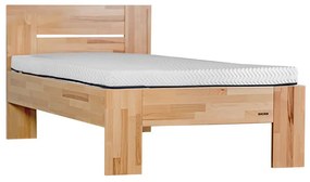 Jednolôžková drevená posteľ z buku Venpro 90x200 cm, 90x200 cm, Olejový vosk