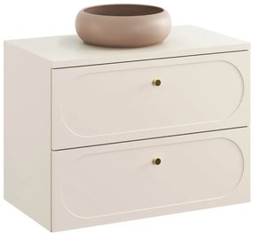 Závesná skrinka Donna s umývadlom 80 cm piesková