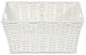 Pletený košík Compactor 31 x 24 x 14 cm, biela