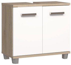 Kúpeľňová skrinka VENOM biela/dub sonoma