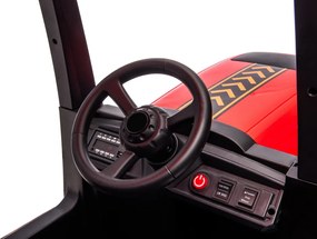 LEAN CARS A011 Červený batériový traktor 24V