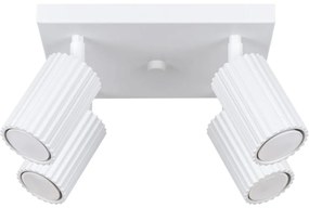 Sollux SL.1545 - Bodové svietidlo KARBON 4xGU10/10W/230V biela