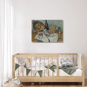 Sklenený obraz - Paul Cezanne, The Basket of Apples, reprodukcia (70x50 cm)