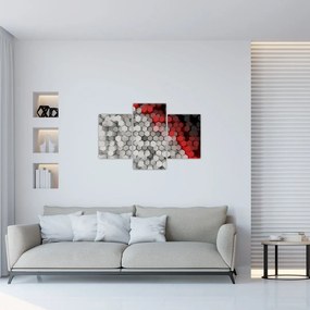 Obraz - 3D hexagóny (90x60 cm)