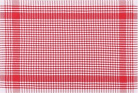 Sada 10 ks bavlněných utěrek POLA červená