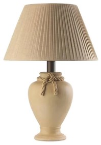 ONLI - Stolná lampa TRECCIA 1xE27/22W/230V 65 cm béžová