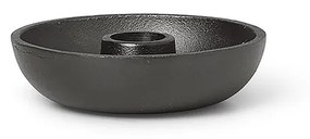 Stojan na sviečku Bowl Candle Holder – čiernený hliník