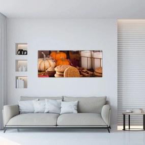 Obraz - Jesenné sušienky (120x50 cm)