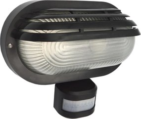 Vonkajšie nástenné svietidlo so senzorom ORIKO 1xE27/15W/230V IP54 čierne
