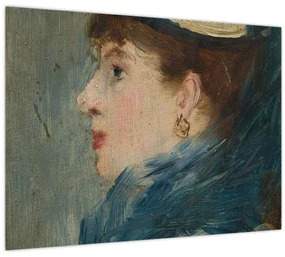 Sklenený obraz - Edouard Manet, Portrait of a Lady, reprodukcia (70x50 cm)