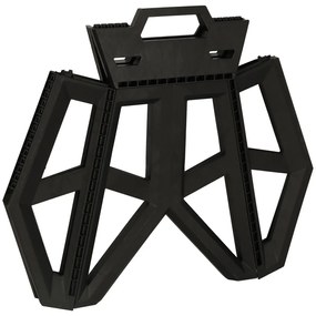 KIK KX3294 Skladacia kempingová stolička 39,5 cm, čierna