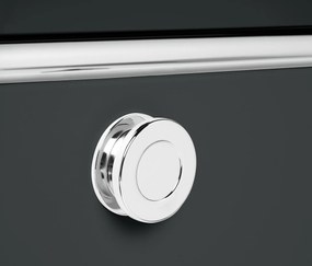 Kovová nízka skrinka »CN3« s výklopnými priehradkami, čierna