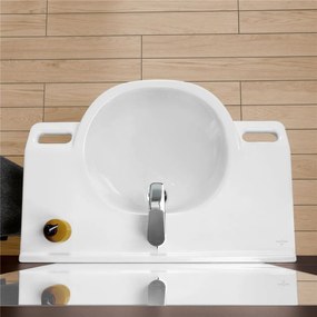 VILLEROY &amp; BOCH ViCare závesné umývadlo s otvorom, s prepadom, 800 x 550 mm, biela alpská, 41208001