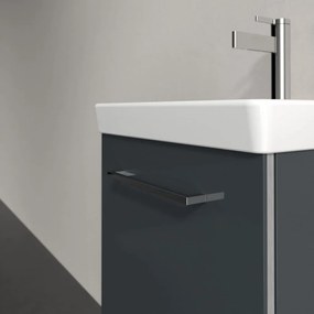 VILLEROY &amp; BOCH Avento závesná skrinka pod umývadlo, 1 dvierka, pánty vľavo, 430 x 352 x 514 mm, Crystal Grey, A88700B1