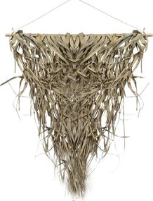 Tapiséria pletený trojuholník palmového lístia na prútiku - 3*65*75cm
