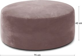 Okrúhla taburetka Binero - ružová