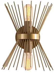 Nástenná lampa Kirpi zlatá