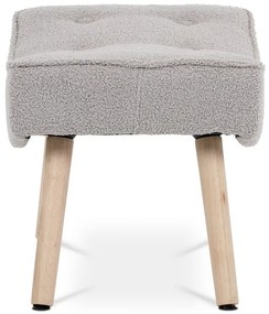 Autronic BONTEC Podnožka, sivá látka, AK-309P GREY2 Farba: Biela