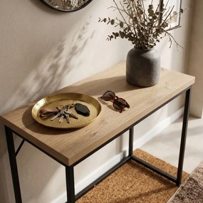 Konzolový stolík ORIGO dub artisan / čierne nohy