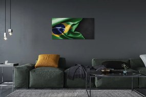 Obraz canvas vlajka Brazílie 125x50 cm