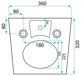 Bidet REA CARLO mini biely