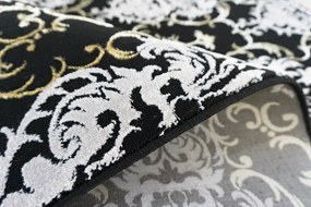 Berfin Dywany, Kusový koberec Elite 23282 Black Gold, 60x100, čiernobiela, obývacia izba
