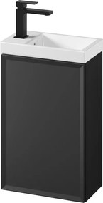 Cersanit S801-569 - Závesná kúpeľňová skrinka s umývadlom MILLE 40x22 cm čierna