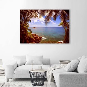Gario Obraz na plátne Skalnatá pláž Rozmery: 120 x 80 cm