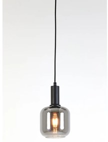 Sivé stropné svietidlo so skleneným tienidlom ø 21 cm Lekar - Light &amp; Living