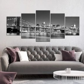 Obraz - Dream about New York (5 Parts) Wide Veľkosť: 225x100, Verzia: Premium Print