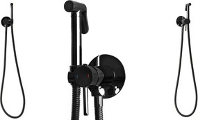 Rea Lungo, podomietková bidetová batéria, čierna lesklá, REA-B5656