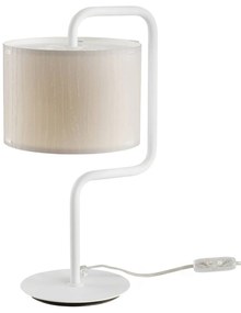 Stolná lampa Morfeo tienidlo na lampu plast krém