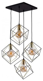 TK Lighting 2778 - Luster na lanku ALAMBRE 4xE27/60W/230V TK2778