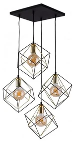 TK Lighting 2778 - Luster na lanku ALAMBRE 4xE27/60W/230V TK2778
