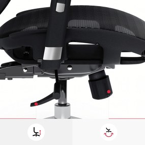 Kancelárska ergonomická stolička DIABLO V-BASIC: čierna Diablochairs