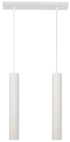 Helam Luster na lanku TUBA 2xGU10/6,5W/230V biela HE1288