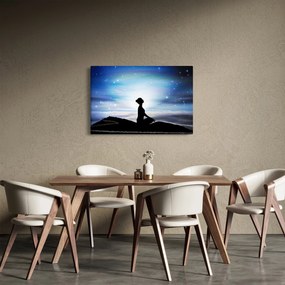 Obraz meditujúce ženy (90x60 cm)