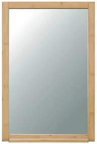 Nástenné zrkadlo B043 NAT, bambus, M