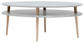 Svetlosivý konferenčný stolík Ragaba OVO