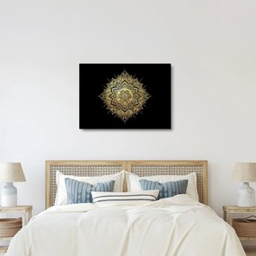 Sklenený obraz - Mandala bohatstvo (70x50 cm)